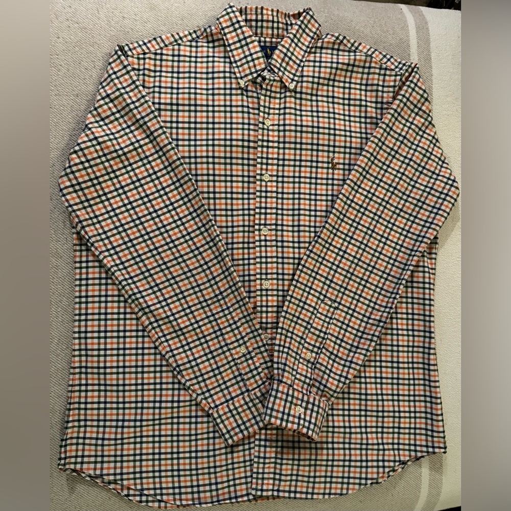 Polo Ralph Lauren Men's Classic-Fit Plaid
Oxford Shirt